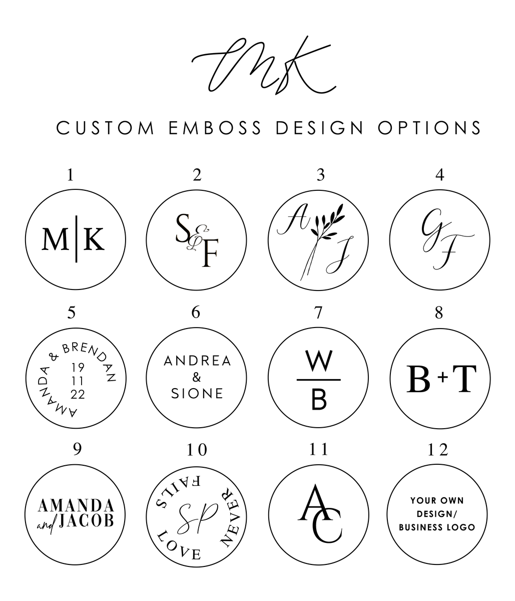 Kancing Emboss Custom Custom Embosser | MK Stationery