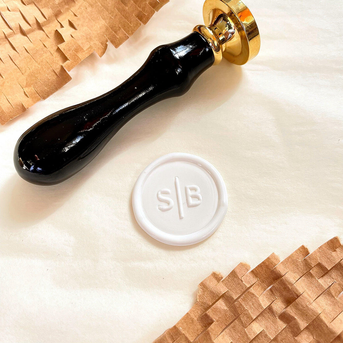 Custom wax seal stamp - MK Stationery