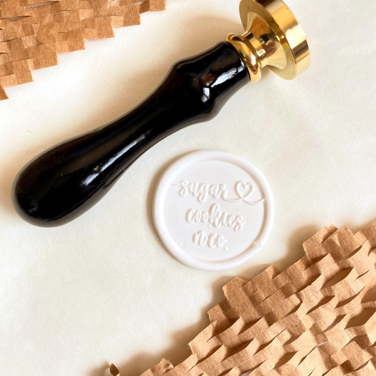 Custom wax seal stamp - MK Stationery