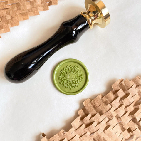 Sunflower wax seal stamp - MK Stationery